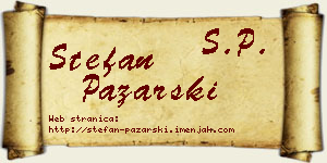 Stefan Pazarski vizit kartica